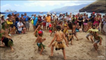 1ere Beach Party sur la plage de sable blanc de Kokuu à Tahuata : Une réussite!