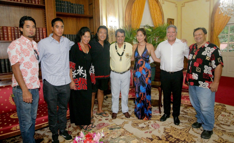 Le Président reçoit Branscombe Richmond Le Président reçoit Branscombe Richmond