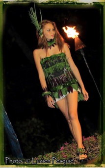 Une robe en salade, présentée lors de la première édition et portée par le mannequin Tiphaine Tauraa. (Droit photo : Lucien Pesquié) Une robe en salade, présentée lors de la première édition et portée par le mannequin Tiphaine Tauraa. (Droit photo : Lucien Pesquié)