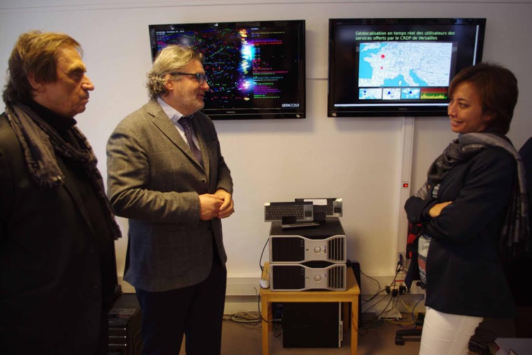 Développement de l’école numérique: Nicole Sanquer-Fareata visite le Médiapôle de Marly-le-Roi Développement de l’école numérique: Nicole Sanquer-Fareata visite le Médiapôle de Marly-le-Roi