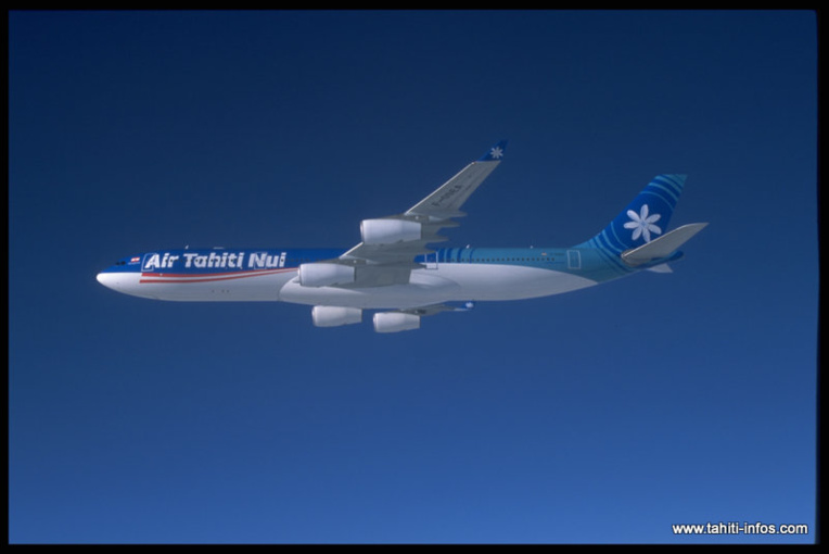 Un des cinq Airbus quadriréacteurs A340-300 de la flotte Air Tahiti Nui Un des cinq Airbus quadriréacteurs A340-300 de la flotte Air Tahiti Nui
