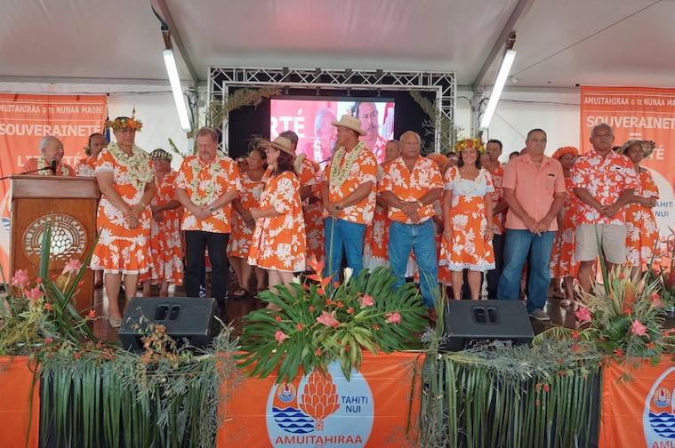 Un millier de militants orange à Mamao Un millier de militants orange à Mamao