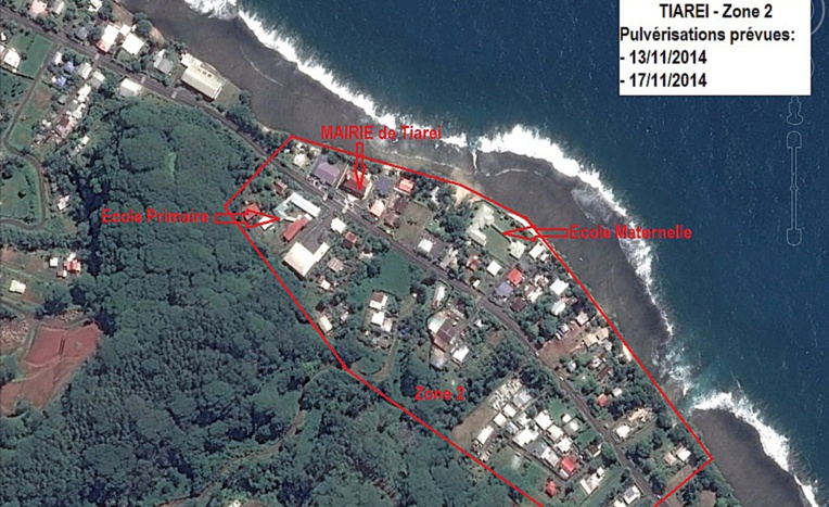 Lutte antivectorielle : planning des pulvérisations du 13 au 20 novembre Lutte antivectorielle : planning des pulvérisations du 13 au 20 novembre