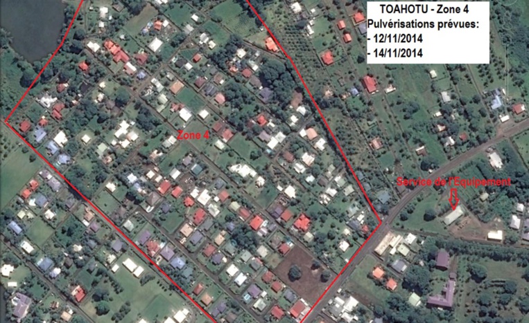 Lutte antivectorielle : planning des pulvérisations du 13 au 20 novembre Lutte antivectorielle : planning des pulvérisations du 13 au 20 novembre