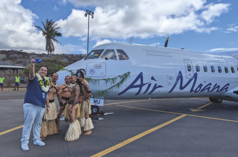 Air Moana se pose en Terre des hommes Air Moana se pose en Terre des hommes