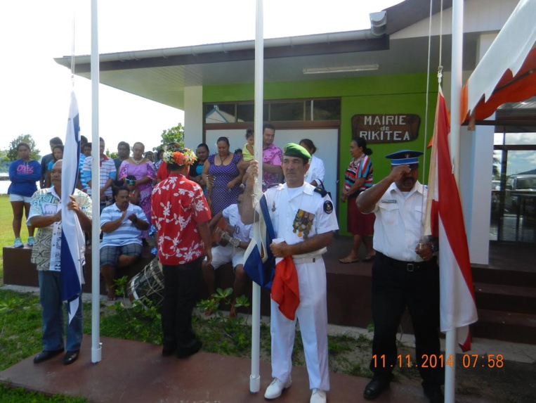 La cérémonie du 11 novembre célébrée à Rikitea