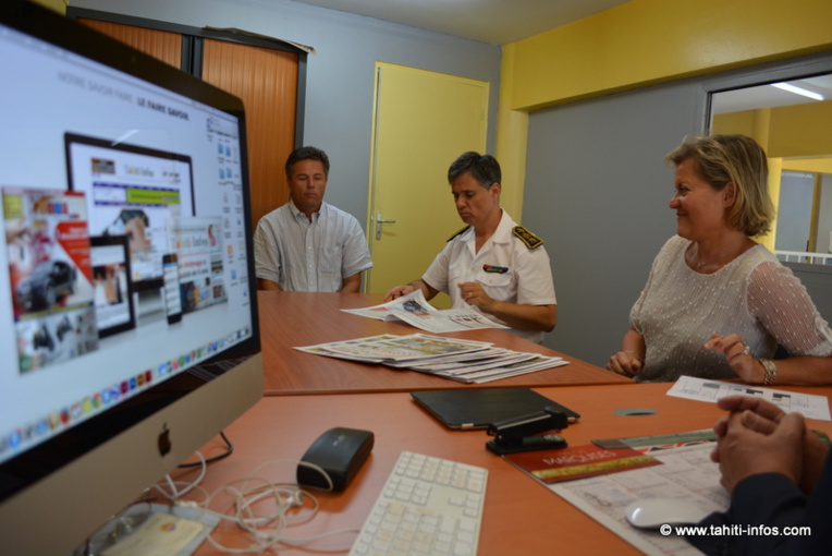 Le Haut-Commissaire rend visite à Tahiti Infos