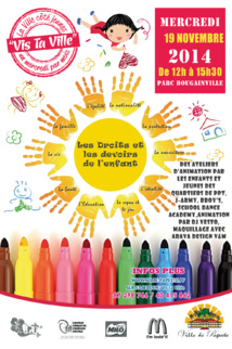 « Droits et devoirs pour les jeunes de Vis Ta Ville » au Parc Bougainville ce mercredi 19 novembre « Droits et devoirs pour les jeunes de Vis Ta Ville » au Parc Bougainville ce mercredi 19 novembre