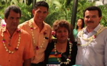 Edouard Fritch, Jean Louis Urima, Tutu Maamaatua, René Temeharo Edouard Fritch, Jean Louis Urima, Tutu Maamaatua, René Temeharo