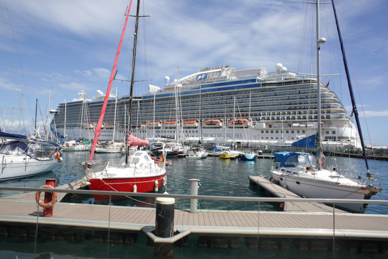 Le Majestic Princess est attendu vendredi à Papeete. Le Majestic Princess est attendu vendredi à Papeete.