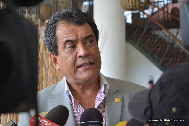 Le président Edouard Fritch répondait à la presse ce matin.