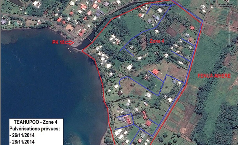 Zones de traitement contre les moustiques, du 26 au 28 novembre Zones de traitement contre les moustiques, du 26 au 28 novembre