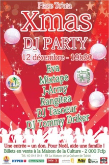 Xmas DJ Party : évènement charitable au profit des familles nécessiteuses Xmas DJ Party : évènement charitable au profit des familles nécessiteuses