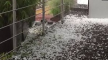 Déluge de grêle à Brisbane