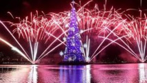 Rio inaugure son arbre de Noël flottant, le plus grand au monde