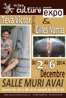 Sculptures: Teva Victor et Gilles Narras exposent à Muriavai