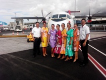 Air Tahiti a baptisé Heireva, son ATR72-600 arrivé la semaine dernière