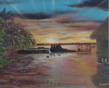 Toile de Areva Tefaataumarama. Toile de Areva Tefaataumarama.