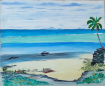 Toile de Josélito Tefaataumaram. Toile de Josélito Tefaataumaram.