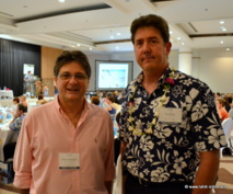 Michel Monvoisin, le président du GIE Tahiti Tourisme, et Paul Sloan, son directeur général