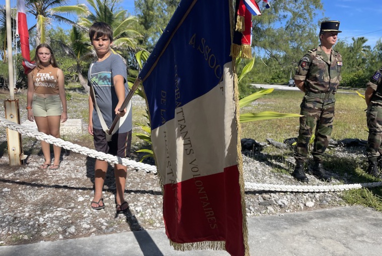 Une classe de Tipaerui en séjour à Hao Une classe de Tipaerui en séjour à Hao