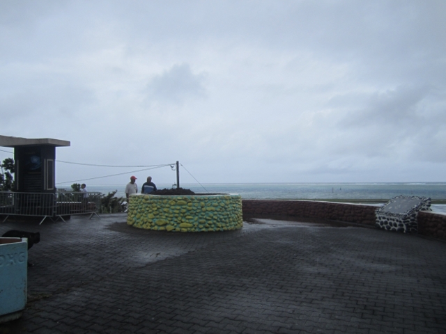 Ce lundi matin, les rafales de vent ont eu raison du flamboyant, situé à la pointe Hotuarea.