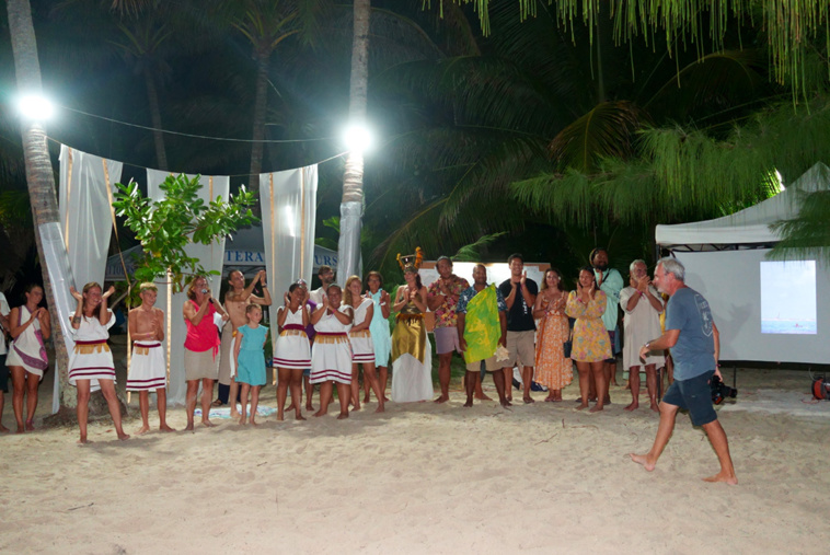 Une "soirée divine" a clôturé les 20 ans de la Tahiti Pearl Regatta. Crédit photo : Yoichi Yabe