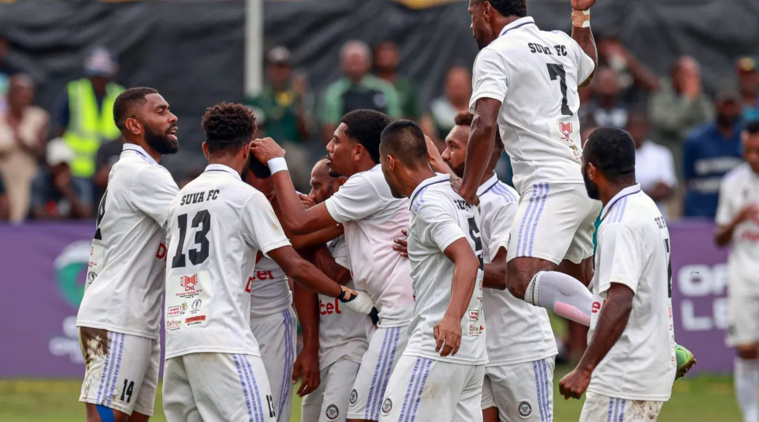 En infériorité numérique pendant plus de 40 minutes, les Fidjiens du Suva FC ont eu raison de Pirae en prolongation. (photo : OFC Media via Phototek)