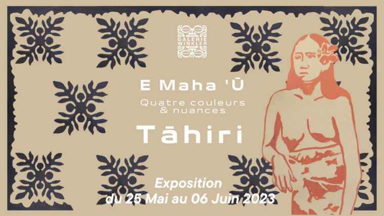 Tāhiri, tout en nuances chez Winkler Tāhiri, tout en nuances chez Winkler