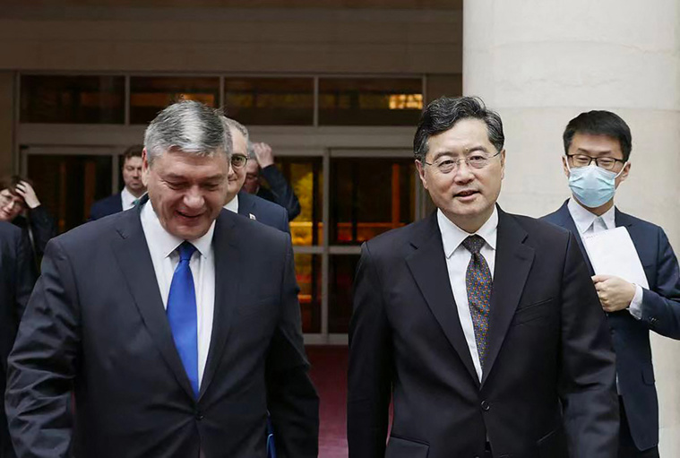 Crédit Handout / Ministry of Foreign Affairs of the People's Republic of China / AFP Crédit Handout / Ministry of Foreign Affairs of the People's Republic of China / AFP