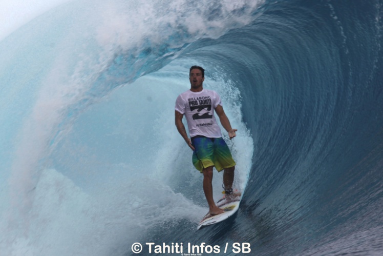 Ricardo en août dernier à Teahupo'o Ricardo en août dernier à Teahupo'o