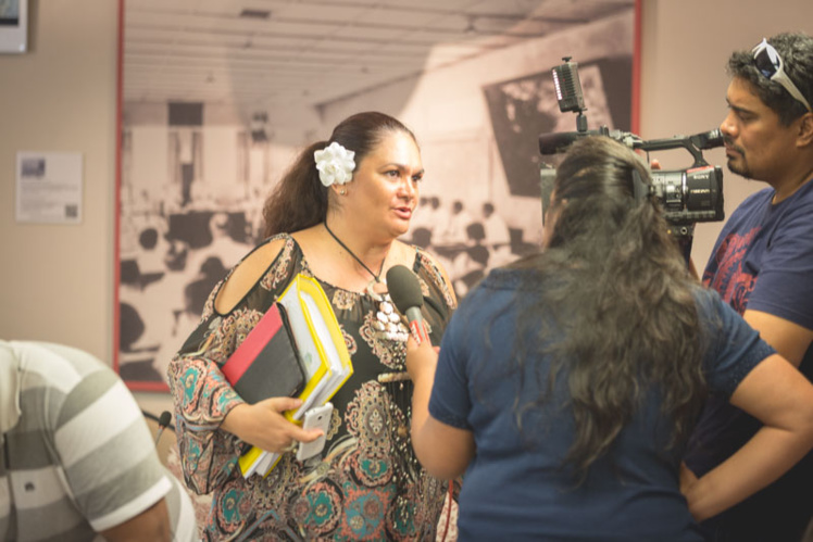 Nicole Bouteau, représentante A Ti'a Porinetia à l'Assemblée, membre de la commission permanente