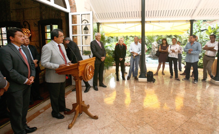 Le Président Edouard Fritch a présenté ses voeux à la presse, ce mercredi lors d'un cocktail offert à la Présidence