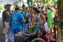Alfred Helme, ancien maire de Faa'a, a chanté avec la chorale