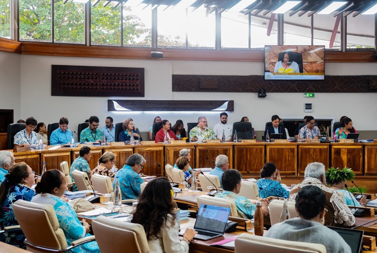 Le Tavini prend la parole à Tarahoi Le Tavini prend la parole à Tarahoi