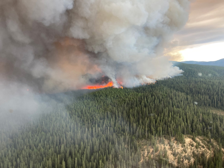 Crédit BC Wildfire Service / AFP Crédit BC Wildfire Service / AFP
