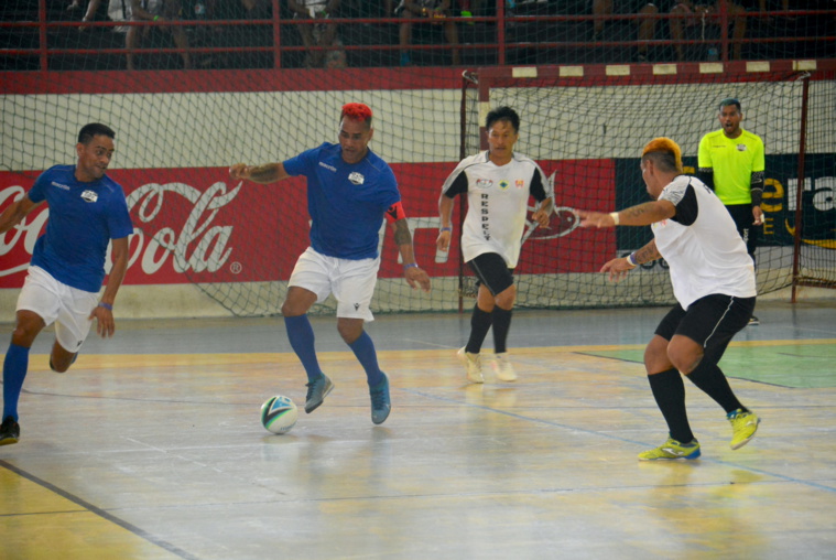 Le capitaine de Rapa, Matana Bea, lors du premier match face à Tubuai ce mardi à Fautaua.