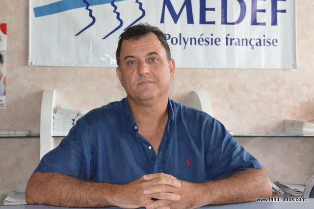 Olivier Kressmann, président du Medef-PF