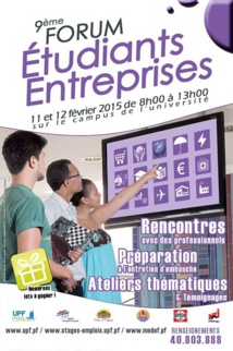 Le 9e forum étudiants/entreprises de l'UPF la semaine prochaine Le 9e forum étudiants/entreprises de l'UPF la semaine prochaine