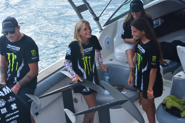 La finale féminine en freestyle a opposé Poekura Chang (à droite) à la jeune Raipoe Chapelier, 13 ans.