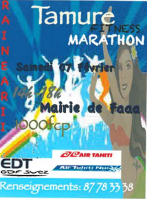 Tamure Fitness Marathon de Rainearii samedi à Faa'a