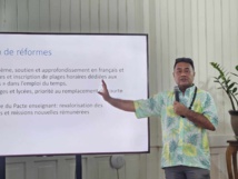 Teriipaia fait sa rentrée, avant les élèves Teriipaia fait sa rentrée, avant les élèves