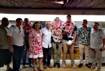 Avec son ancien élève, Alann Poilvet, en 2019. Celui-ci est revenu de l’Hexagone avec le titre honorifique de Meilleur apprenti de France cuisine (MAF). Avec son ancien élève, Alann Poilvet, en 2019. Celui-ci est revenu de l’Hexagone avec le titre honorifique de Meilleur apprenti de France cuisine (MAF).