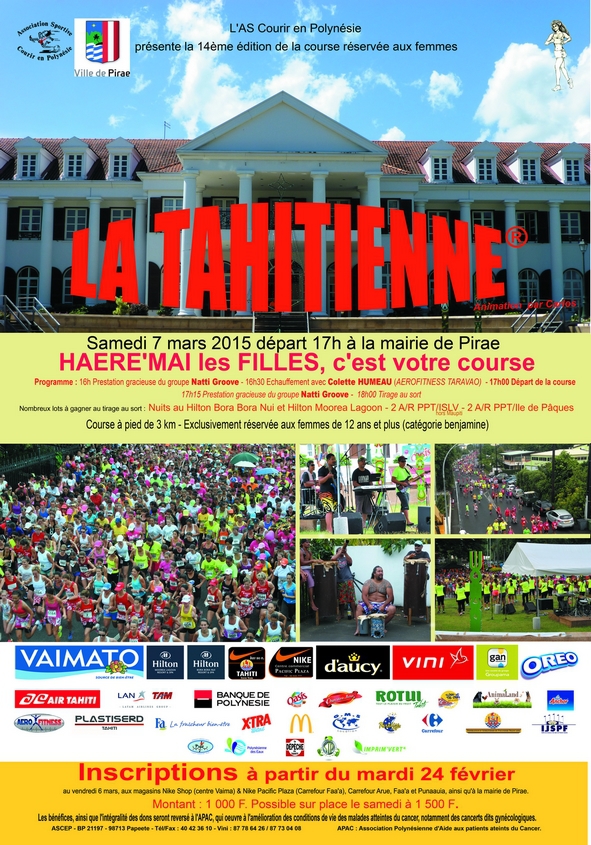 Course: Inscrivez-vous pour la Tahitienne jusqu'à vendredi