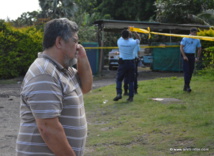 Patrice Jamet, maire de Mahina, était sur les lieux dès 8h du matin Patrice Jamet, maire de Mahina, était sur les lieux dès 8h du matin