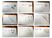 Le lot 68 est composé d'un ensemble de collier, de boucles et d'une bague. Le lot 68 est composé d'un ensemble de collier, de boucles et d'une bague.