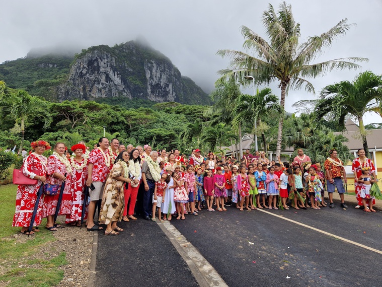 Bora Bora inaugure son premier giratoire Bora Bora inaugure son premier giratoire