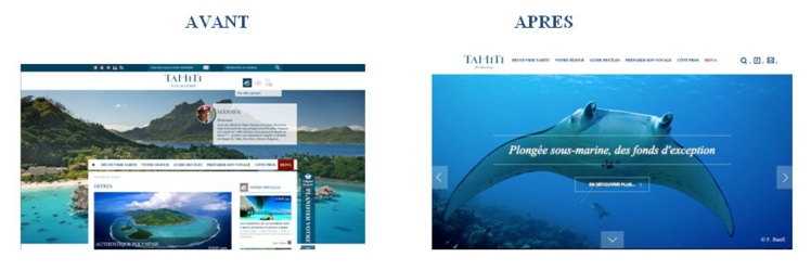 Un nouveau design pour le site Internet officiel de Tahiti Tourisme Un nouveau design pour le site Internet officiel de Tahiti Tourisme