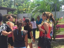 Les membres de la Commission de contrôle budgétaire et financier (CCBF) en visite à Moorea