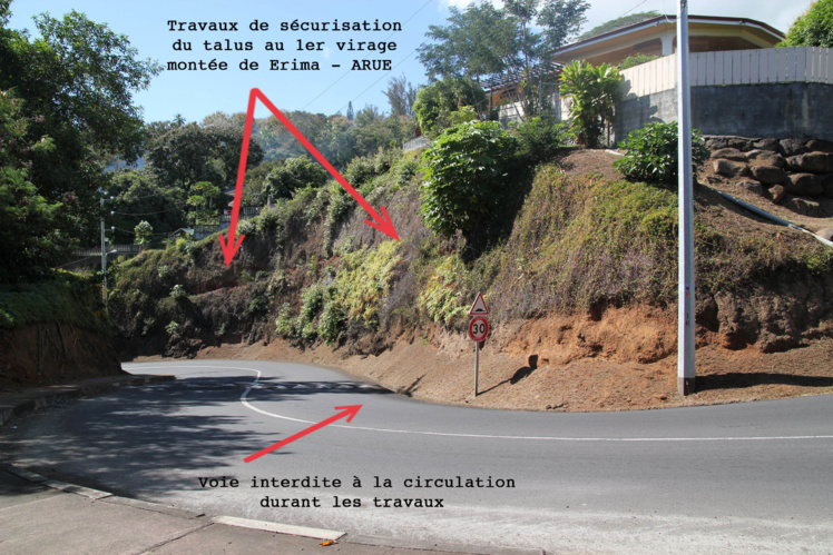 Erima : des travaux de sécurisation à partir de mardi Erima : des travaux de sécurisation à partir de mardi
